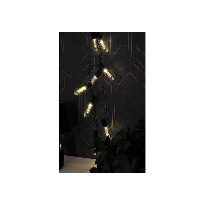 Cordão decorativo LED EDISON 2,65 m 10xLED/2xAA