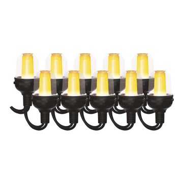 Cordão decorativo LED para exterior, 100 LEDs, 9,5 m, IP44