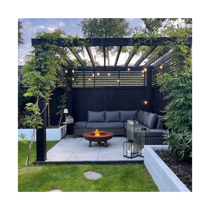 Cordão decorativo LED para exterior 20xE27/1W/230V, 20,94 m, IP44, preto