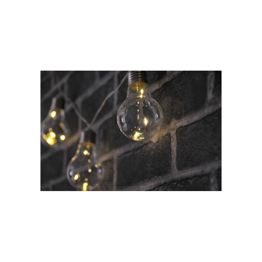 Cordão decorativo LED SMOLDER 2,1 m 10xLED/2xAA
