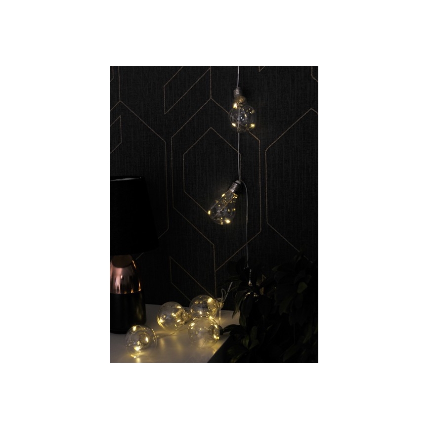 Cordão decorativo LED SMOLDER 2,1 m 10xLED/2xAA