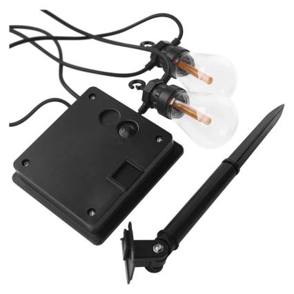 Cordão decorativo solar LED 10xLED/0,6W/1,2V 4,5m IP44 800 mAh