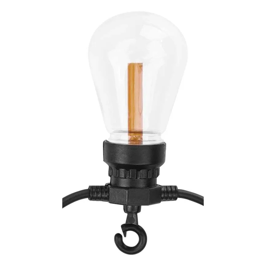 Cordão decorativo solar LED 10xLED/0,6W/1,2V 4,5m IP44 800 mAh