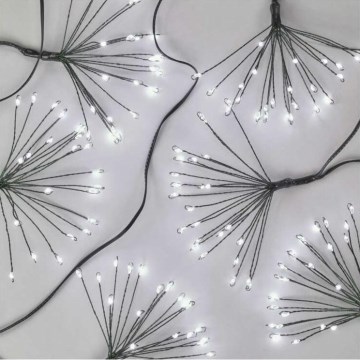 Cordão LED de Natal 150xLED/5,35m, branco frio