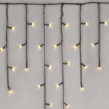 Cordão LED de Natal para exterior 100xLED/2,5x0,9m IP44 branco quente