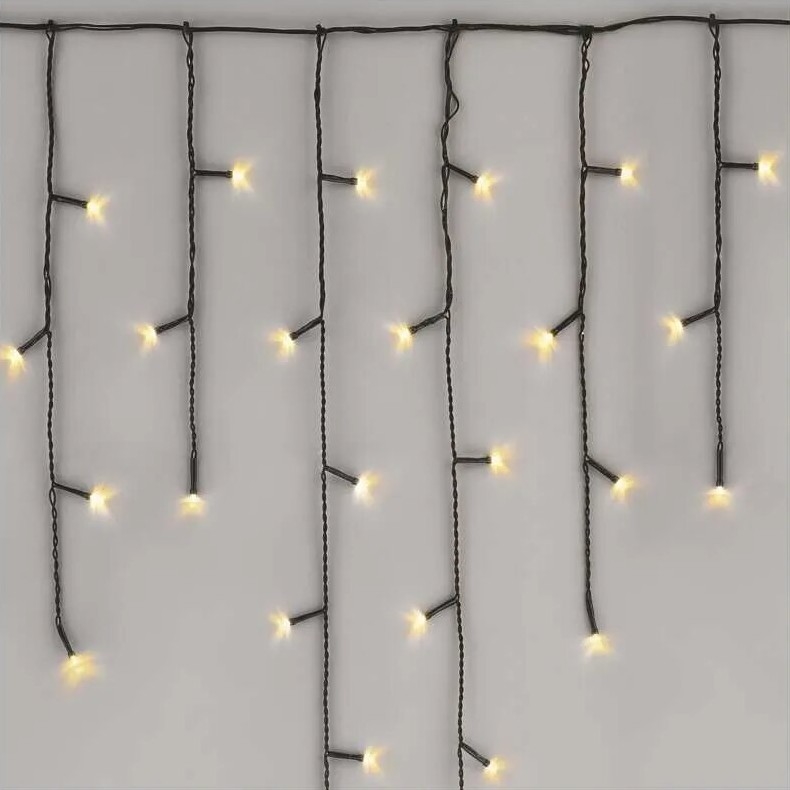 Cordão LED de Natal para exterior 100xLED/2,5x0,9m IP44 branco quente