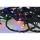 Cordão LED para exterior, 100 LEDs / 8 funções, IP44, 13 m, multicolorido