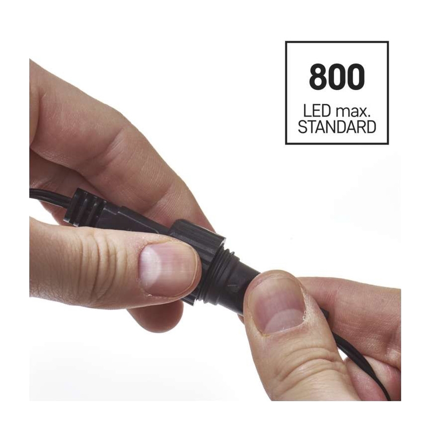 Cordão LED para exterior 100xLED/15m IP44 branco frio