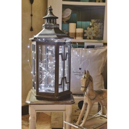 Cordão LED para exterior 100xLED/15m IP44 branco frio