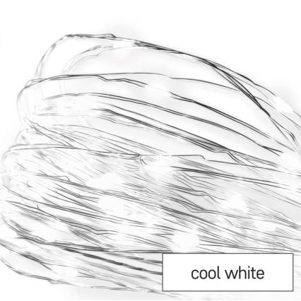 Cordão LED para exterior 100xLED/15m IP44 branco frio