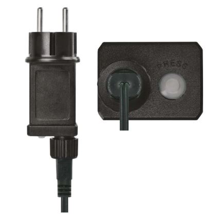 Cordão LED para exterior, 120 LEDs/17 m, IP44, branco quente