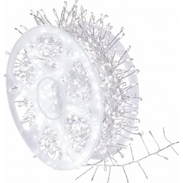 Cordão LED para exterior 1440 LEDs / 8 funções, 14,4 m, IP44, branco frio