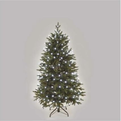 Cordão LED — 200 LEDs, 8 funções, 20 m, IP44, branco frio