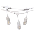 Cordão luminoso para exterior STRING 15xE27/40W/230V 15m IP65