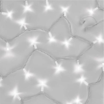Corrente de luzes conectável 50xLED/5m IP44 branco frio