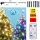 Corrente de Natal exterior LED 100xLED 10m IP44 branco quente/multicolor + controlo remoto