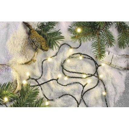 Corrente de Natal exterior LED 120xLED/8 modos 17m IP44 branco quente