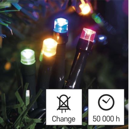 Corrente de Natal exterior LED 120xLED/8 modos 17m IP44 multicolor