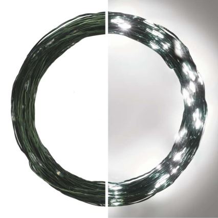 Corrente de Natal exterior LED 150xLED/20m IP44 branco frio