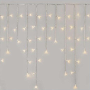 Corrente de Natal exterior LED 300xLED/8 modos 10m IP44 branco quente + controlo remoto