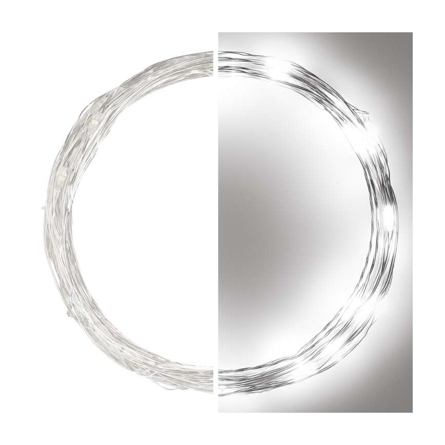 Corrente de Natal exterior LED 40xLED/9m IP44 branco frio