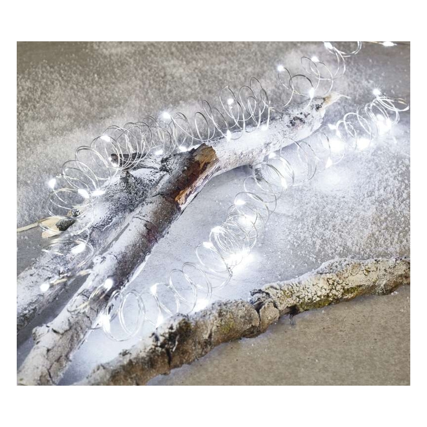 Corrente de Natal exterior LED 40xLED/9m IP44 branco frio