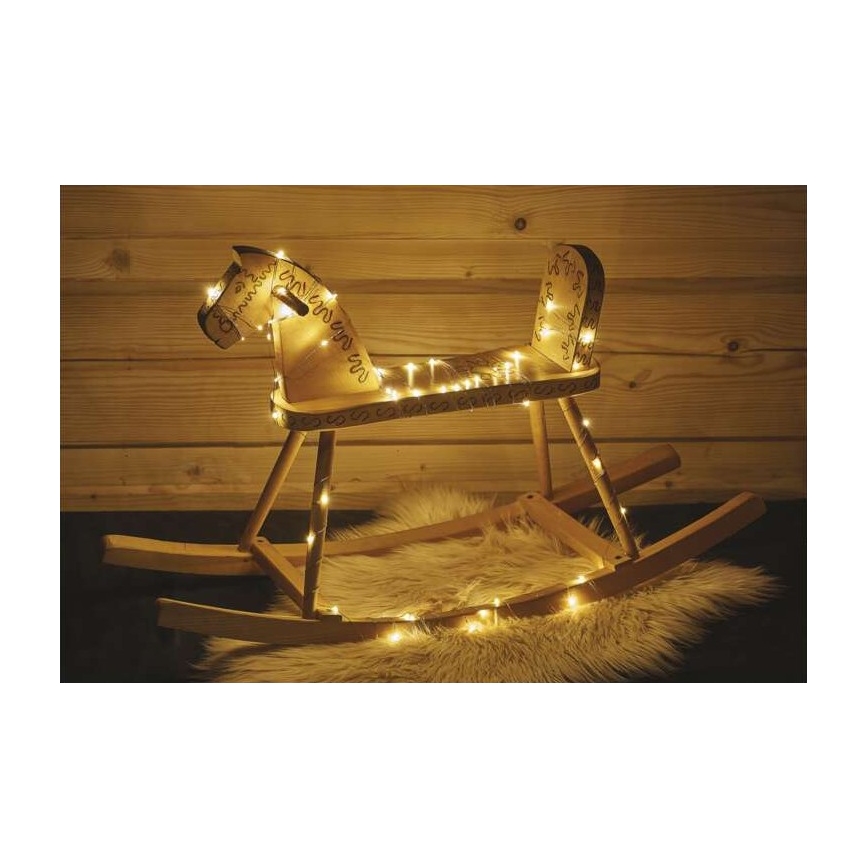 Corrente de Natal exterior LED 40xLED/9m IP44 branco quente