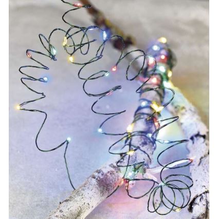 Corrente de Natal exterior LED 40xLED/9m IP44 multicolor