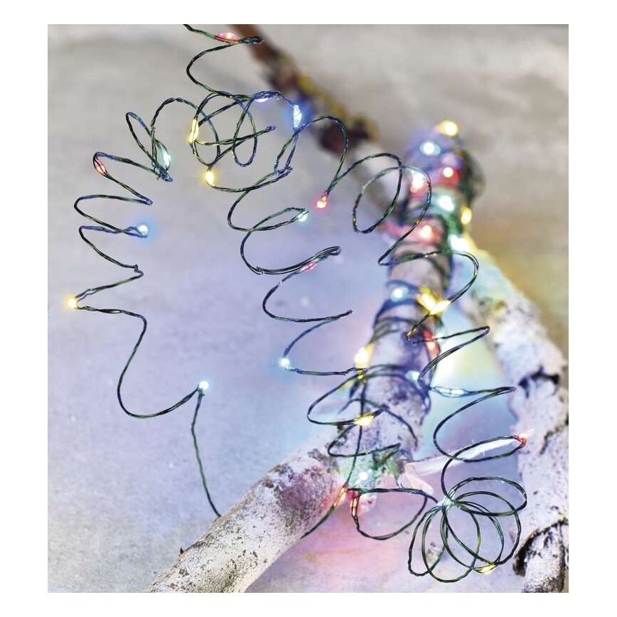 Corrente de Natal exterior LED 40xLED/9m IP44 multicolor