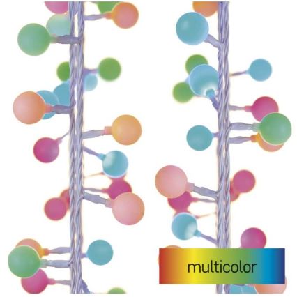 Corrente de Natal exterior LED 40xLED/9m IP44 multicolor