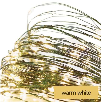 Corrente de Natal exterior LED 75xLED/12,5m IP44 branco quente