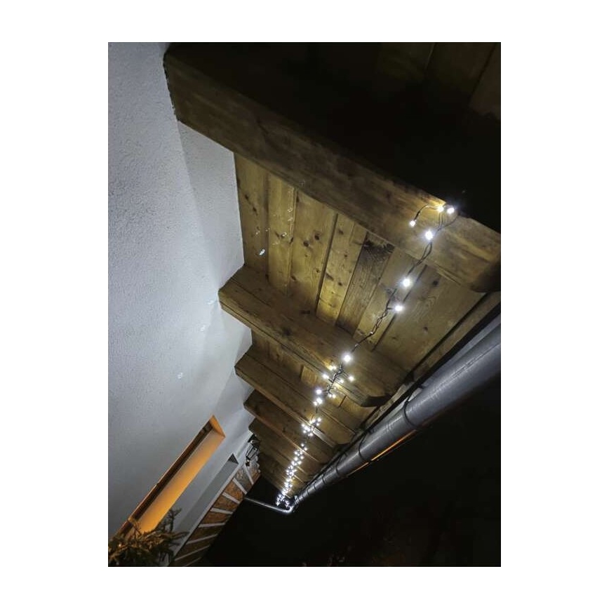 Corrente de Natal exterior LED 80xLED/13m IP44 branco frio