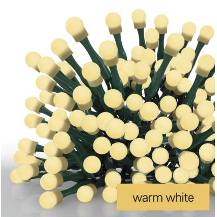 Corrente de Natal exterior LED 80xLED/13m IP44 branco quente