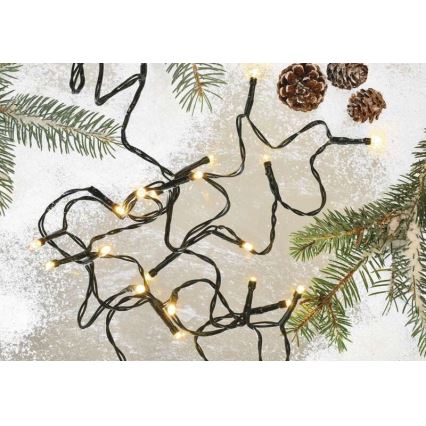 Corrente de Natal exterior LED 80xLED/13m IP44 vintage