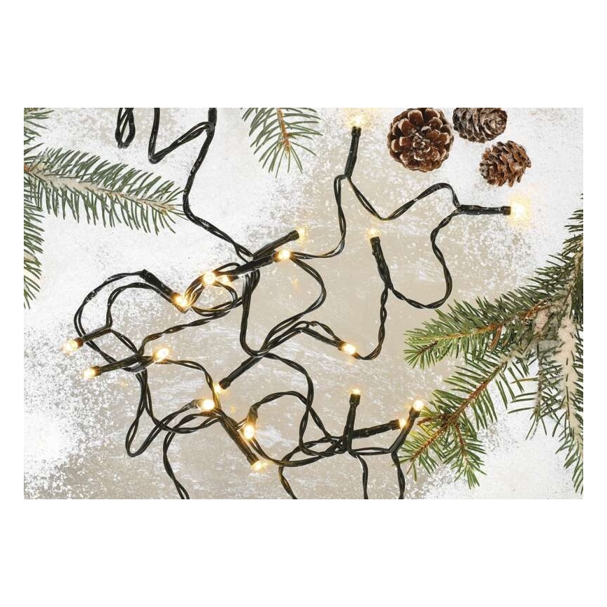 Corrente de Natal exterior LED 80xLED/13m IP44 vintage