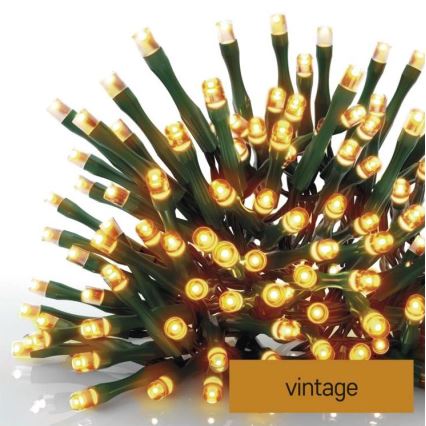 Corrente de Natal exterior LED 80xLED/13m IP44 vintage