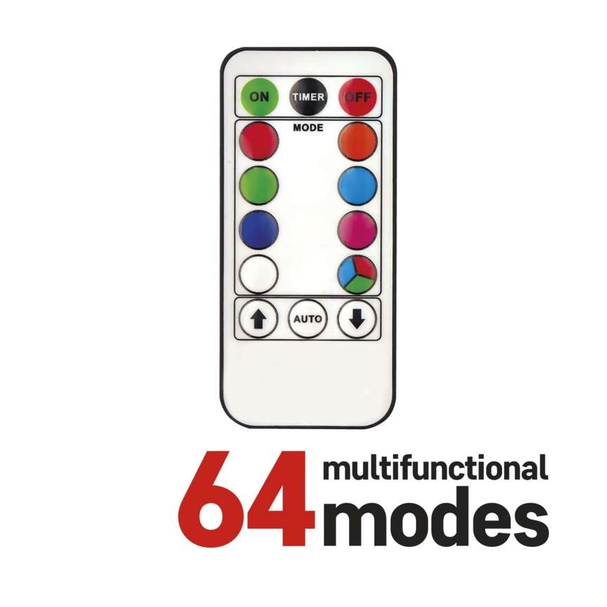 Corrente de Natal exterior LED RGB 96xLED/64 modos 15m IP44 + controlo remoto