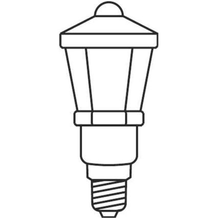 Corrente de Natal LANTERN 12xE10/10,7m branco quente Fabricado na Europa