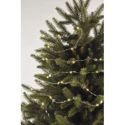 Corrente de Natal LED 20xLED/2xAA 2,2 m branco quente