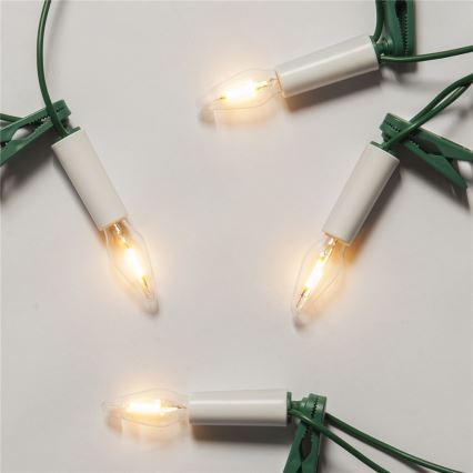 Corrente de Natal LED FELICIA FILAMENT 16xLED 13,5m branco quente Fabricado na Europa