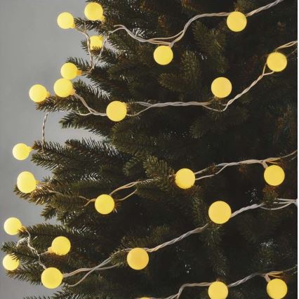 Corrente de Natal LED para exterior 40xLED/9m IP44 branco quente
