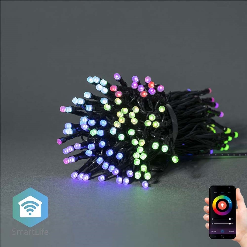 Corrente de Natal LED RGB 168xLED/8 funções 23m IP44 Wi-Fi Tuya