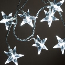 Corrente de Natal LED STARS 10xLED 3,9m branco frio