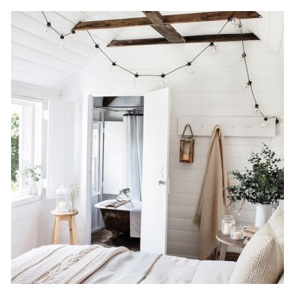 Corrente decorativa exterior GIRLANDA 10 m 10xE27/10W/230V IP44