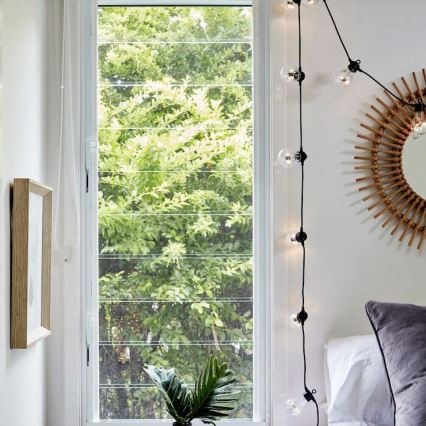 Corrente decorativa exterior GIRLANDA 10 m 10xE27/10W/230V IP44