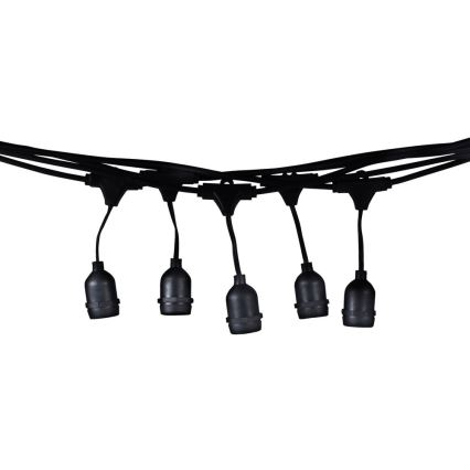 Corrente decorativa exterior GIRLANDA 10 m 10xE27/10W/230V IP44