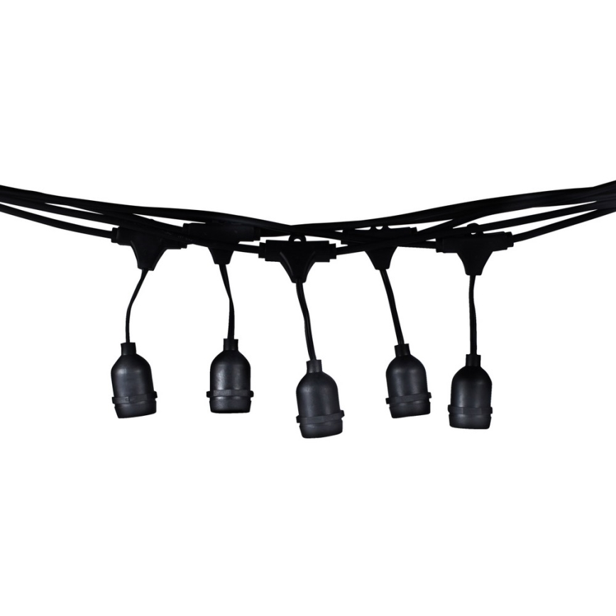 Corrente decorativa exterior GIRLANDA 10 m 10xE27/10W/230V IP44