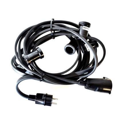 Corrente decorativa exterior GIRLANDA 6,5 m 5xE27/15W/230V IP44