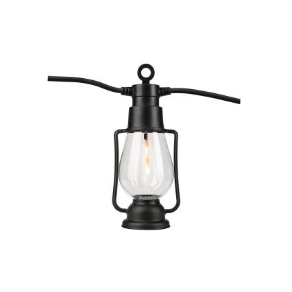 Corrente decorativa para exterior GIRLANDA 10xLED 10m IP44 branco quente