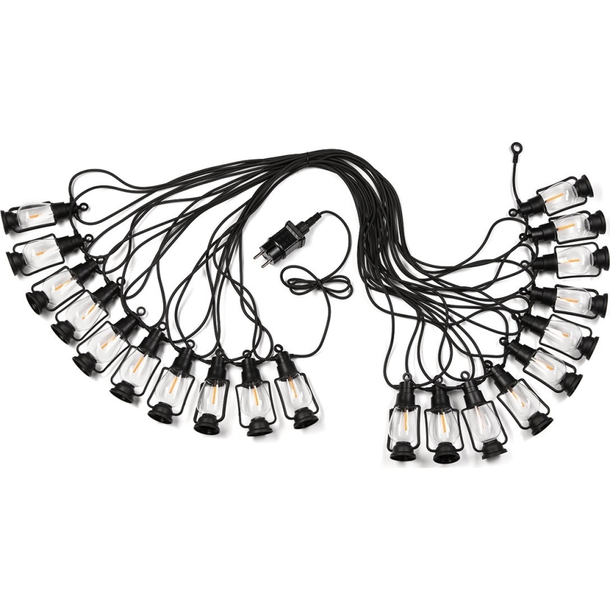 Corrente decorativa para exterior GRINALDA 20xLED 20m IP44 branco quente